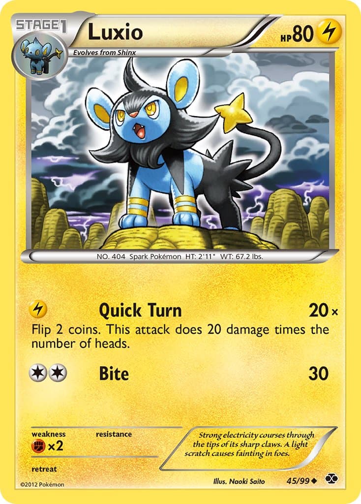 Luxio — Next Destinies Pokémon card