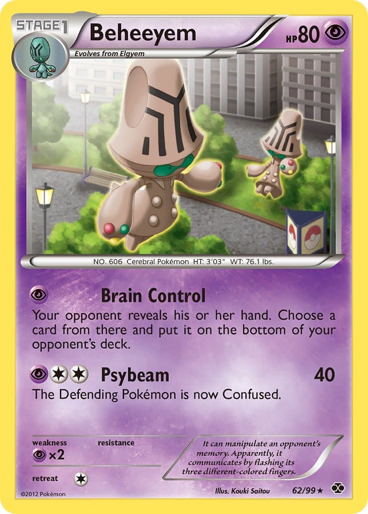Beheeyem — Next Destinies Pokémon card
