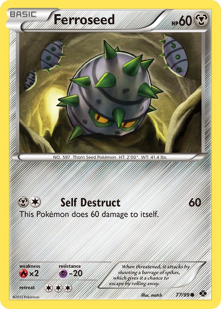 Ferroseed — Next Destinies Pokémon card