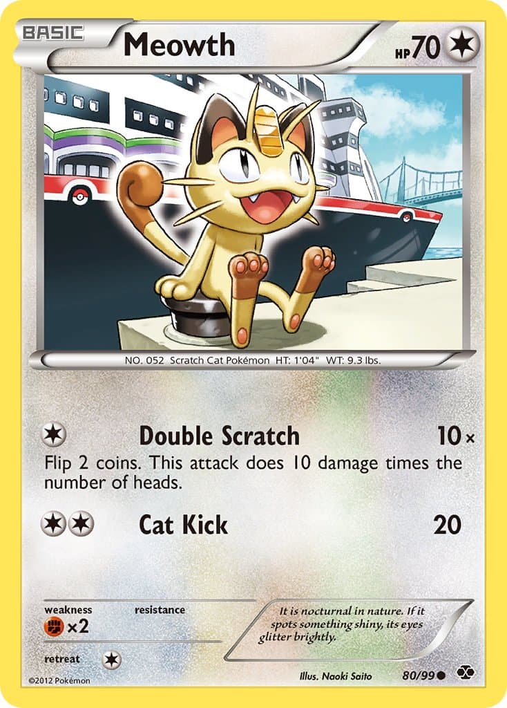 Meowth — Next Destinies Pokémon card