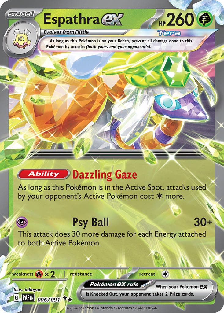 Espathra ex — Paldean Fates Pokémon card