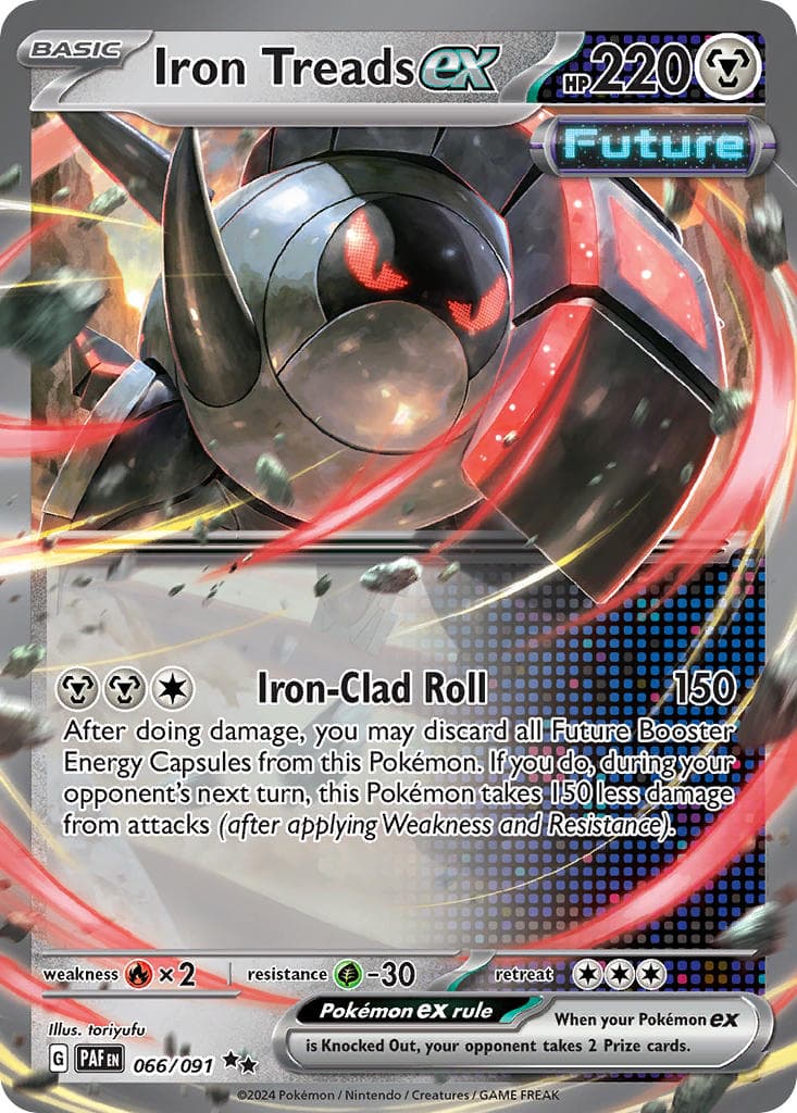 Iron Treads ex — Paldean Fates Pokémon card