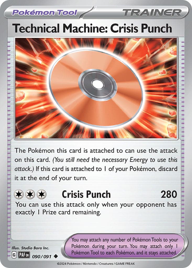 Technical Machine: Crisis Punch — Paldean Fates Pokémon card