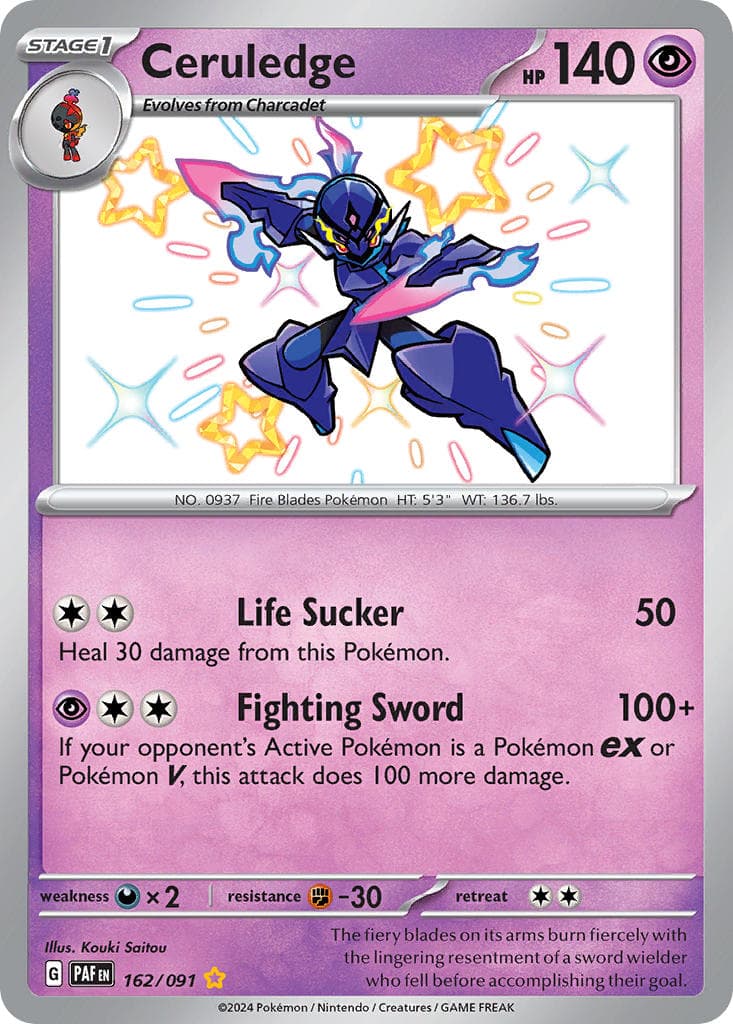 Ceruledge — Paldean Fates Pokémon card