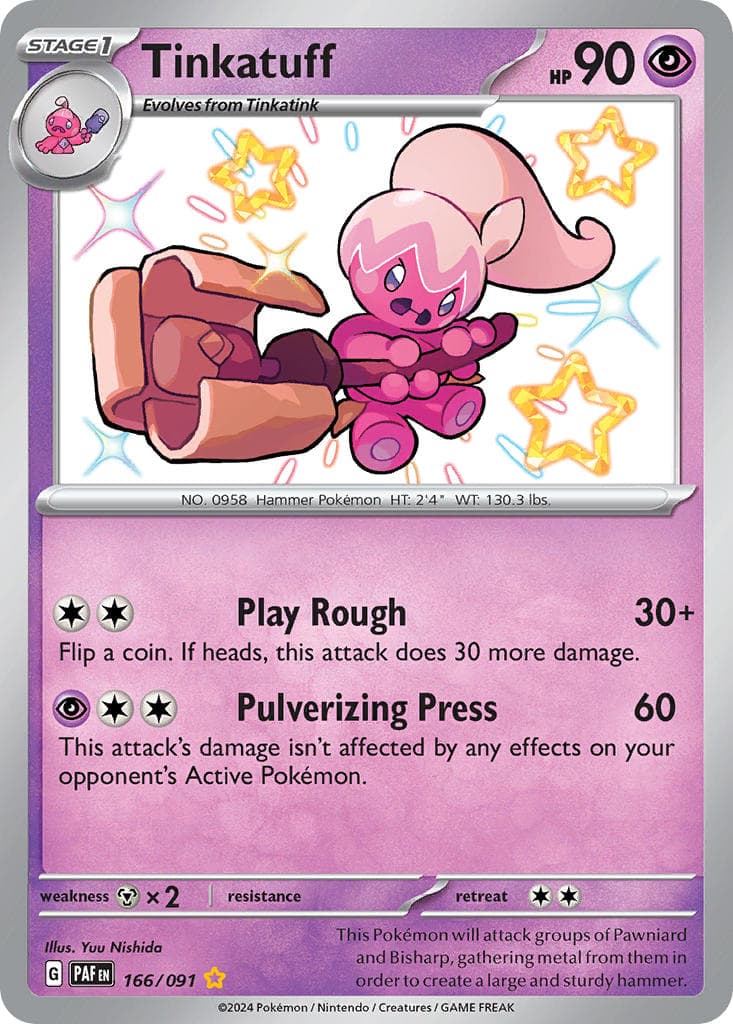 Tinkatuff — Paldean Fates Pokémon card