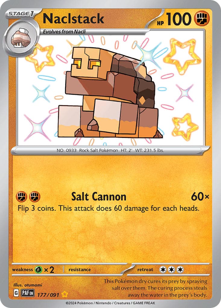 Naclstack — Paldean Fates Pokémon card
