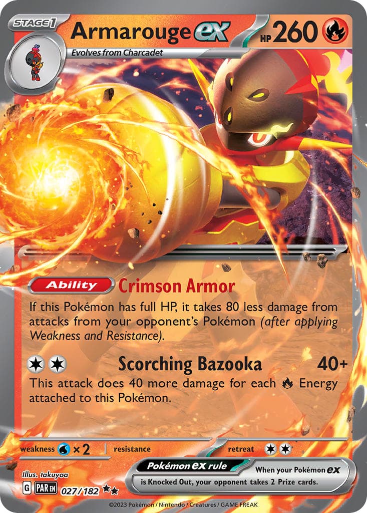 Armarouge ex — Paradox Rift Pokémon card