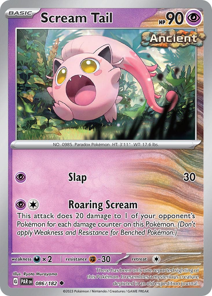 Scream Tail — Paradox Rift Pokémon card