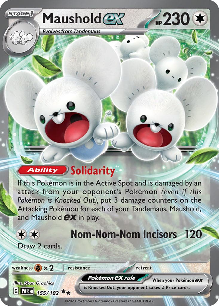 Maushold ex — Paradox Rift Pokémon card