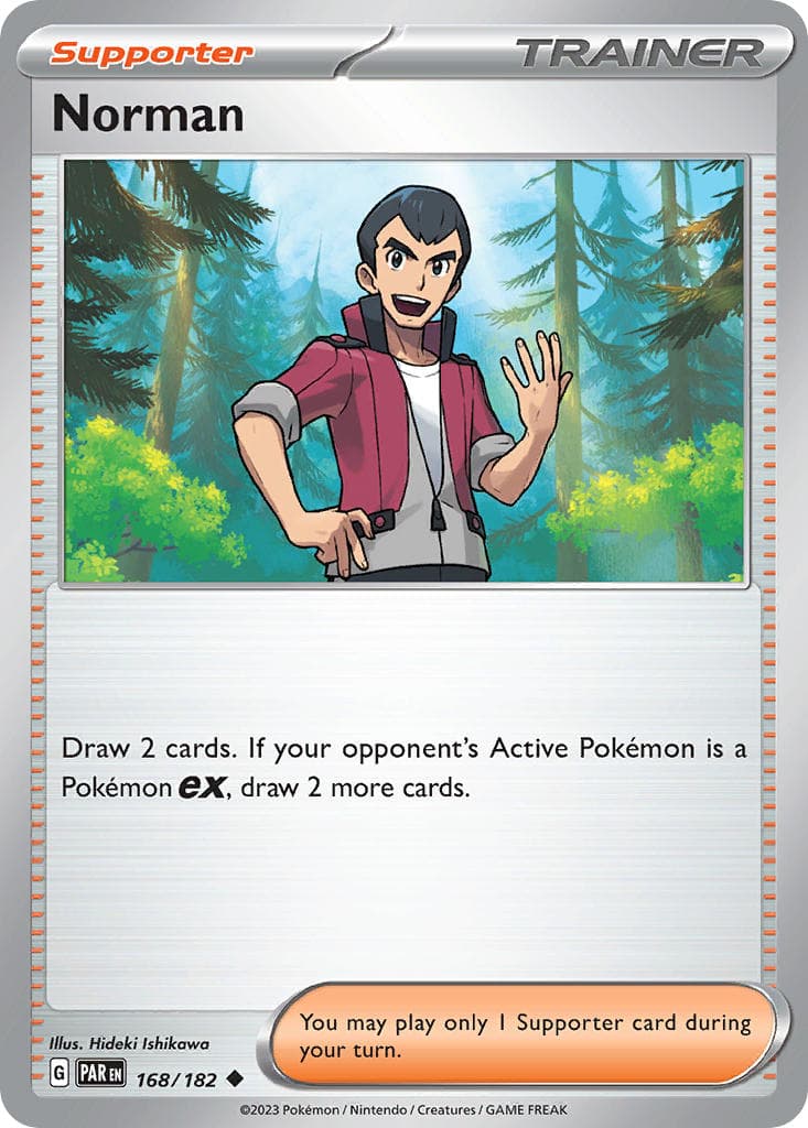 Norman — Paradox Rift Pokémon card