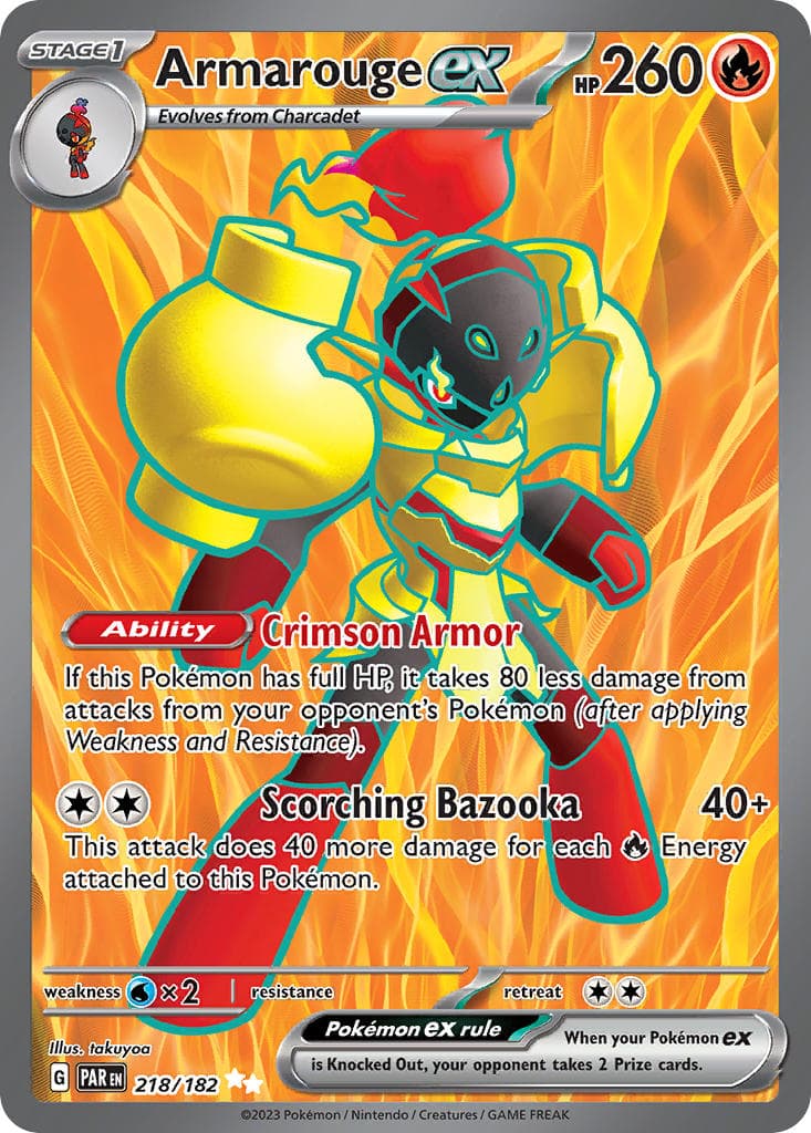 Armarouge ex — Paradox Rift Pokémon card