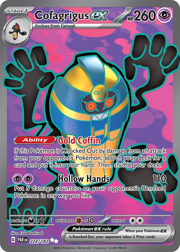 Cofagrigus ex — Paradox Rift Pokémon card