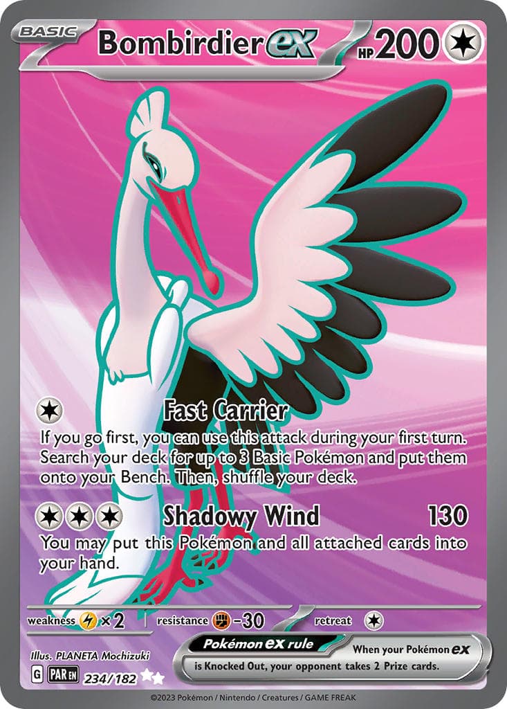 Bombirdier ex — Paradox Rift Pokémon card