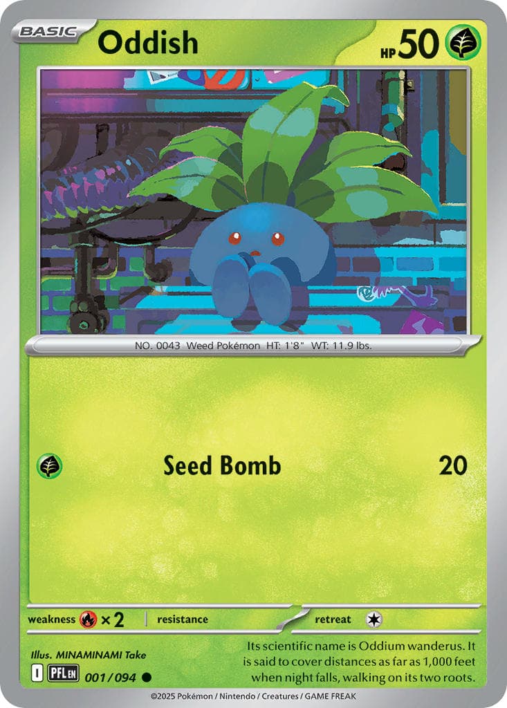 Card 001 — Phantasmal Flames Pokémon card