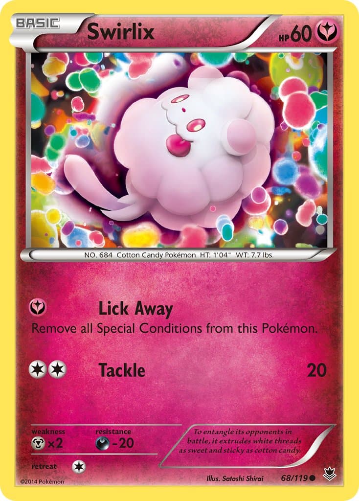 Swirlix — Phantom Forces Pokémon card