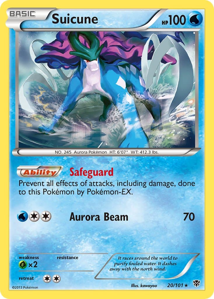 Suicune — Plasma Blast Pokémon card