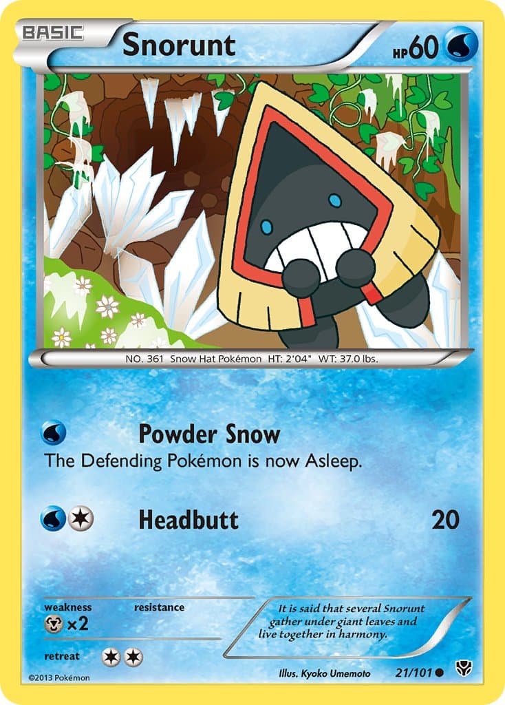 Snorunt — Plasma Blast Pokémon card