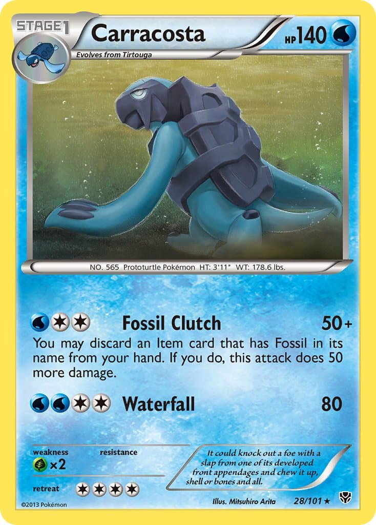 Carracosta — Plasma Blast Pokémon card