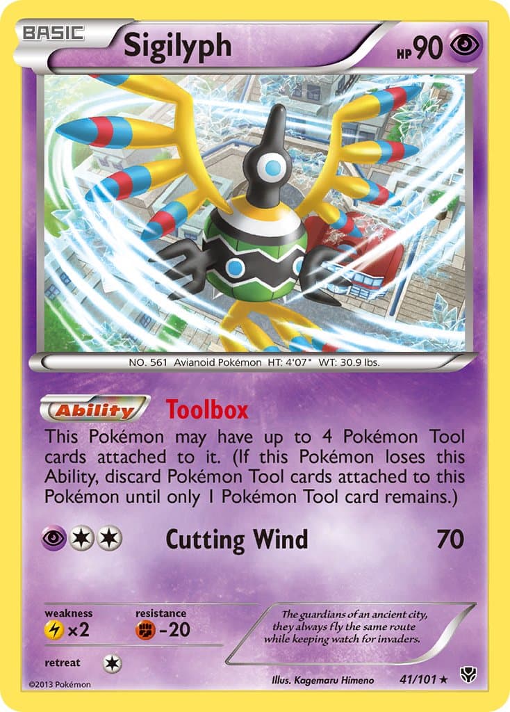 Sigilyph — Plasma Blast Pokémon card