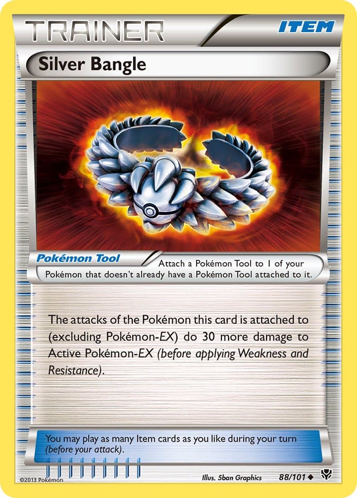 Silver Bangle — Plasma Blast Pokémon card