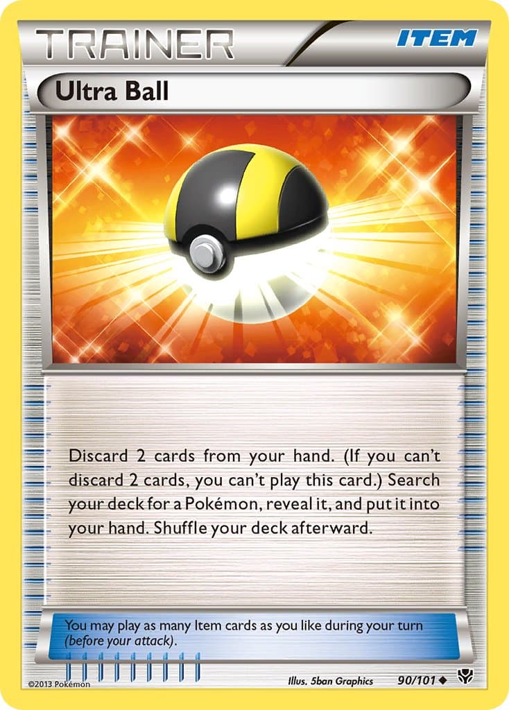 Ultra Ball — Plasma Blast Pokémon card