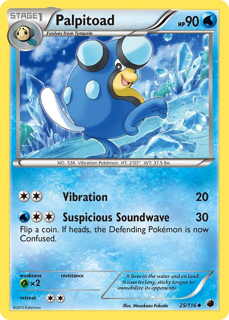 Palpitoad — Plasma Freeze Pokémon card