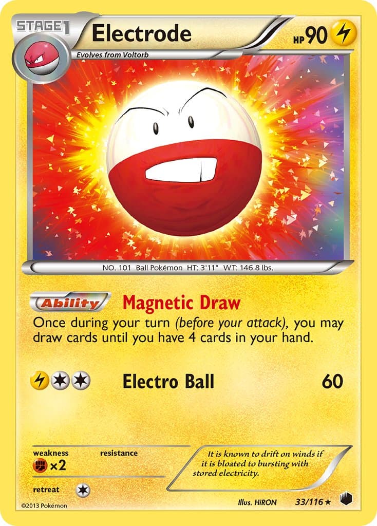 Electrode — Plasma Freeze Pokémon card