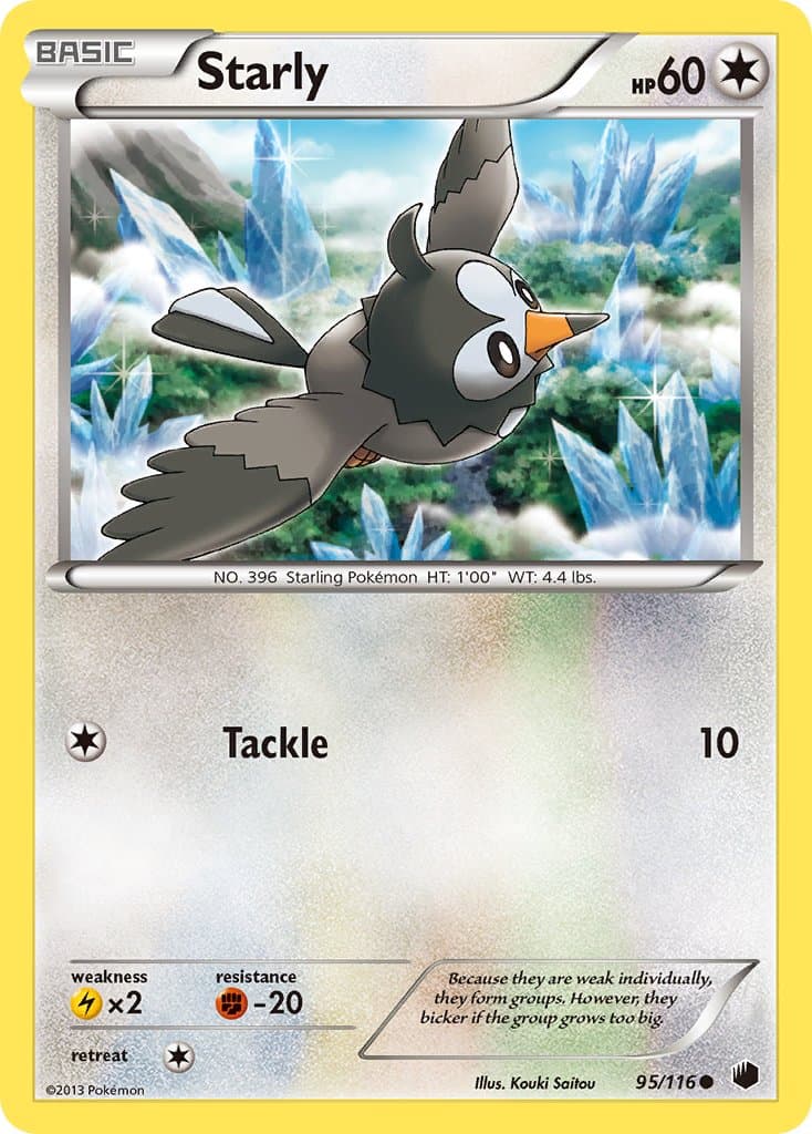 Starly — Plasma Freeze Pokémon card
