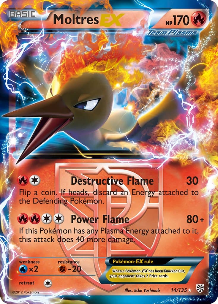 Moltres Ex — Plasma Storm Pokémon card