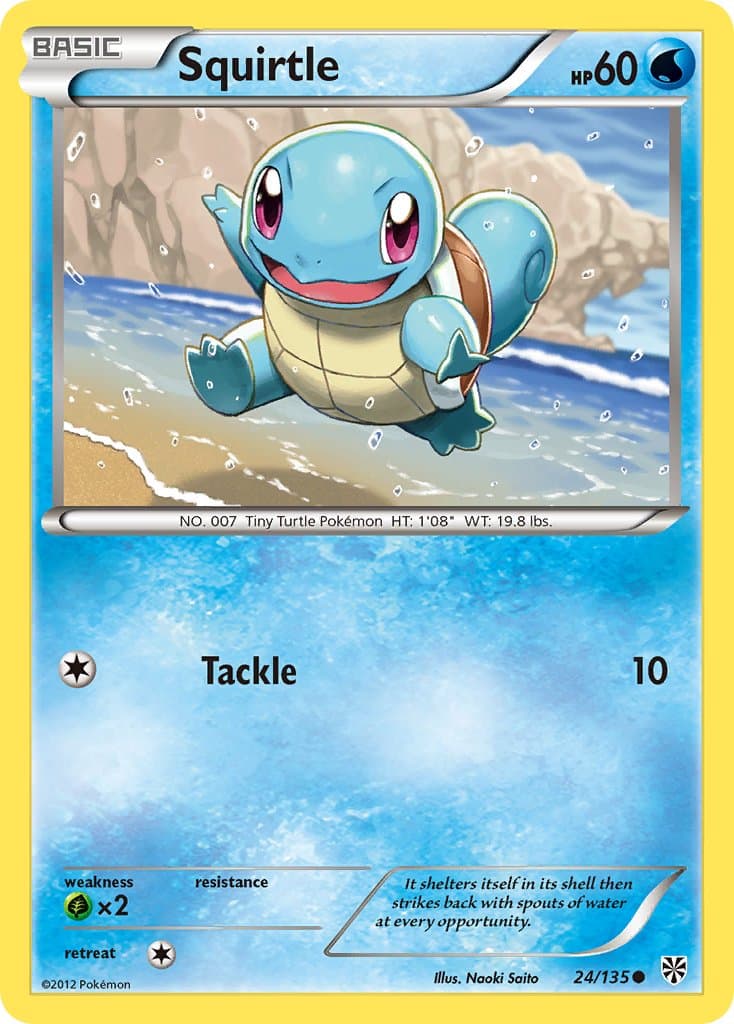 Squirtle — Plasma Storm Pokémon card