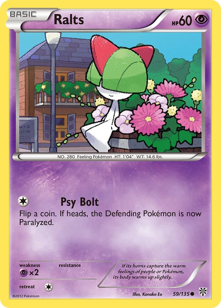 Ralts — Plasma Storm Pokémon card