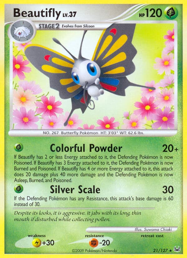 Beautifly — Platinum Pokémon card