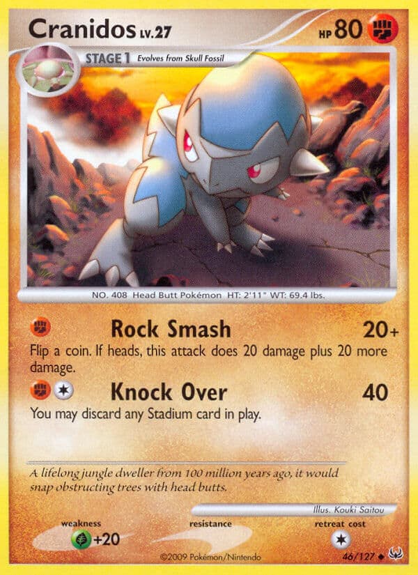 Cranidos — Platinum Pokémon card