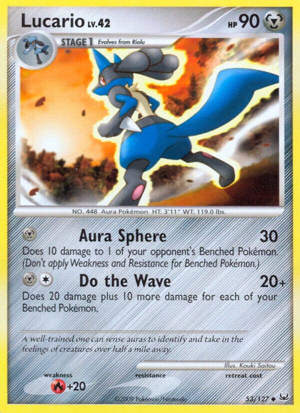 Lucario — Platinum Pokémon card