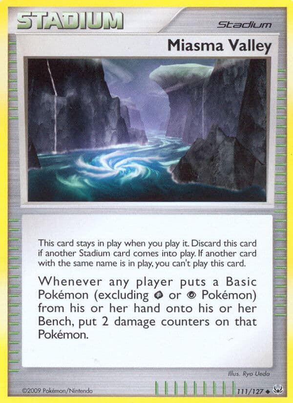 Miasma Valley — Platinum Pokémon card
