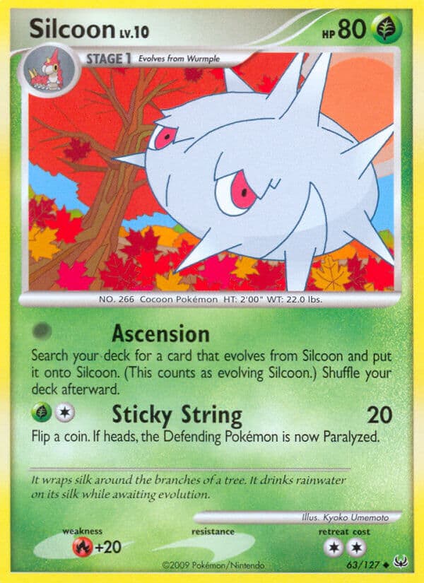 Silcoon — Platinum Pokémon card