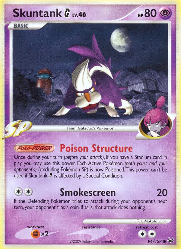 Skuntank G — Platinum Pokémon card