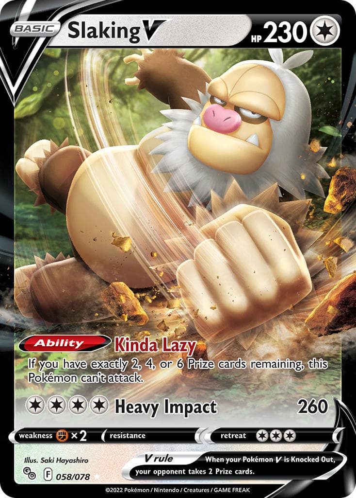 Slaking V — Pokemon Go Pokémon card