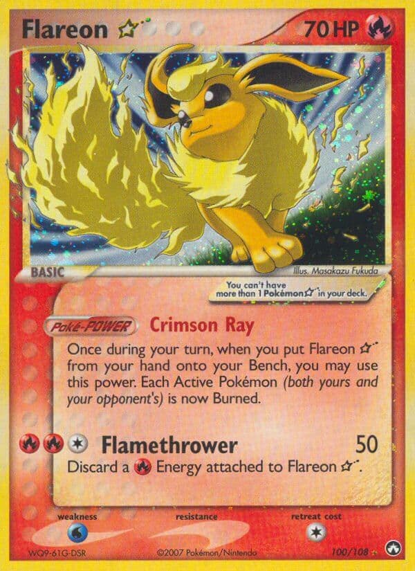 Flareon Star — Power Keepers Pokémon card
