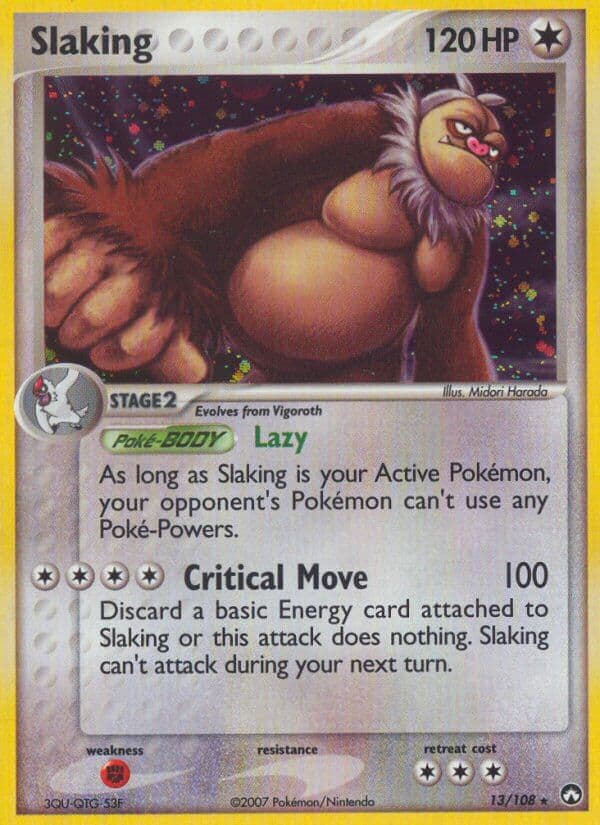 Slaking — Power Keepers Pokémon card