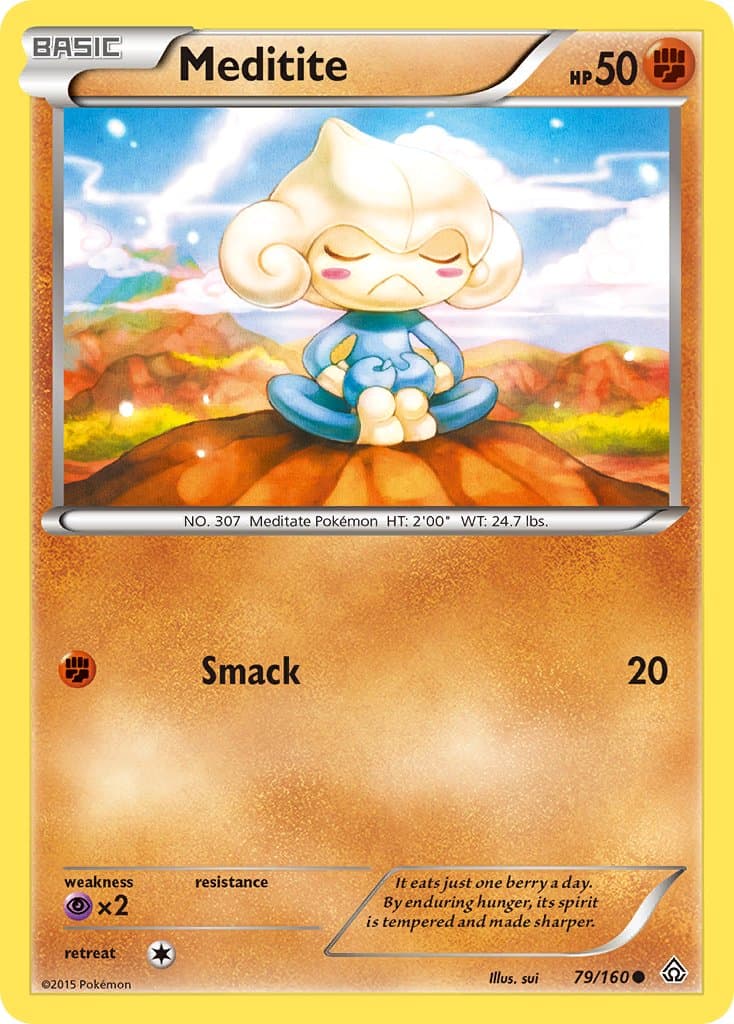 Meditite — Primal Clash Pokémon card