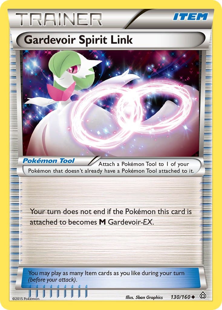 Gardevoir Spirit Link — Primal Clash Pokémon card