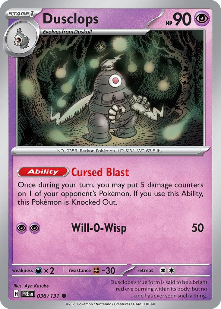 Dusclops — Prismatic Evolutions