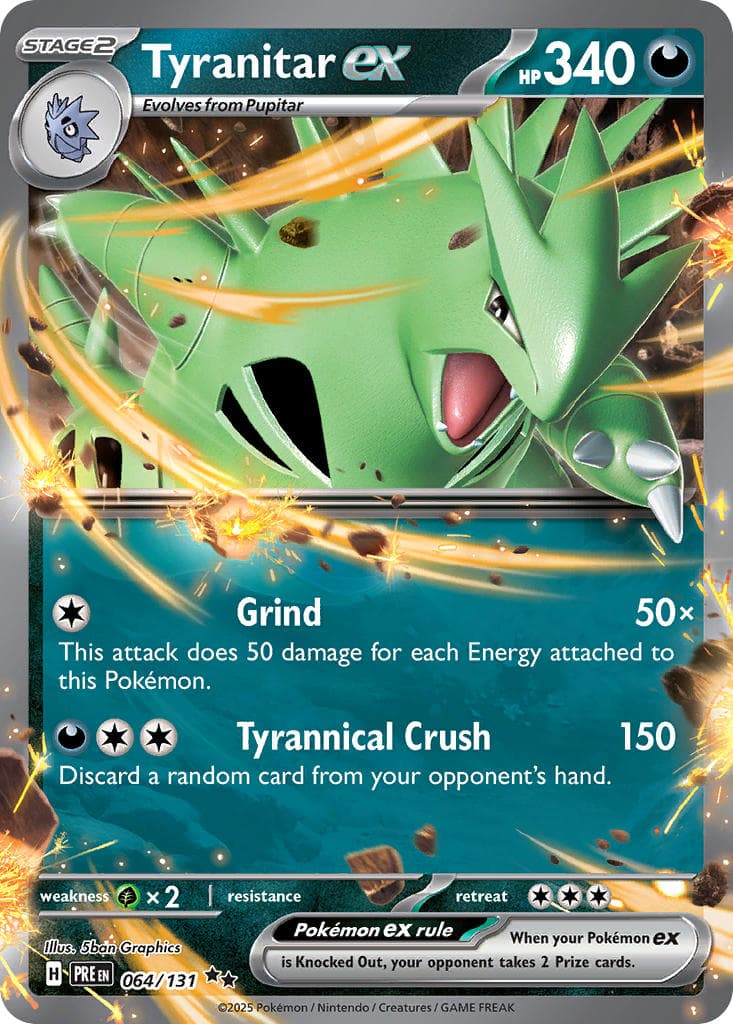 Tyranitar ex — Prismatic Evolutions