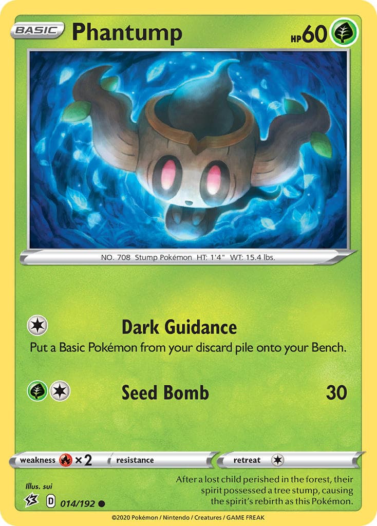 Phantump — Rebel Clash Pokémon card