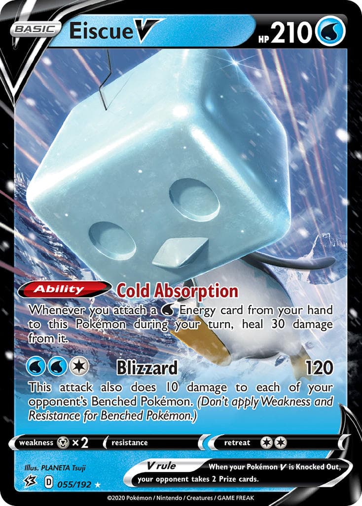 Eiscue V — Rebel Clash Pokémon card