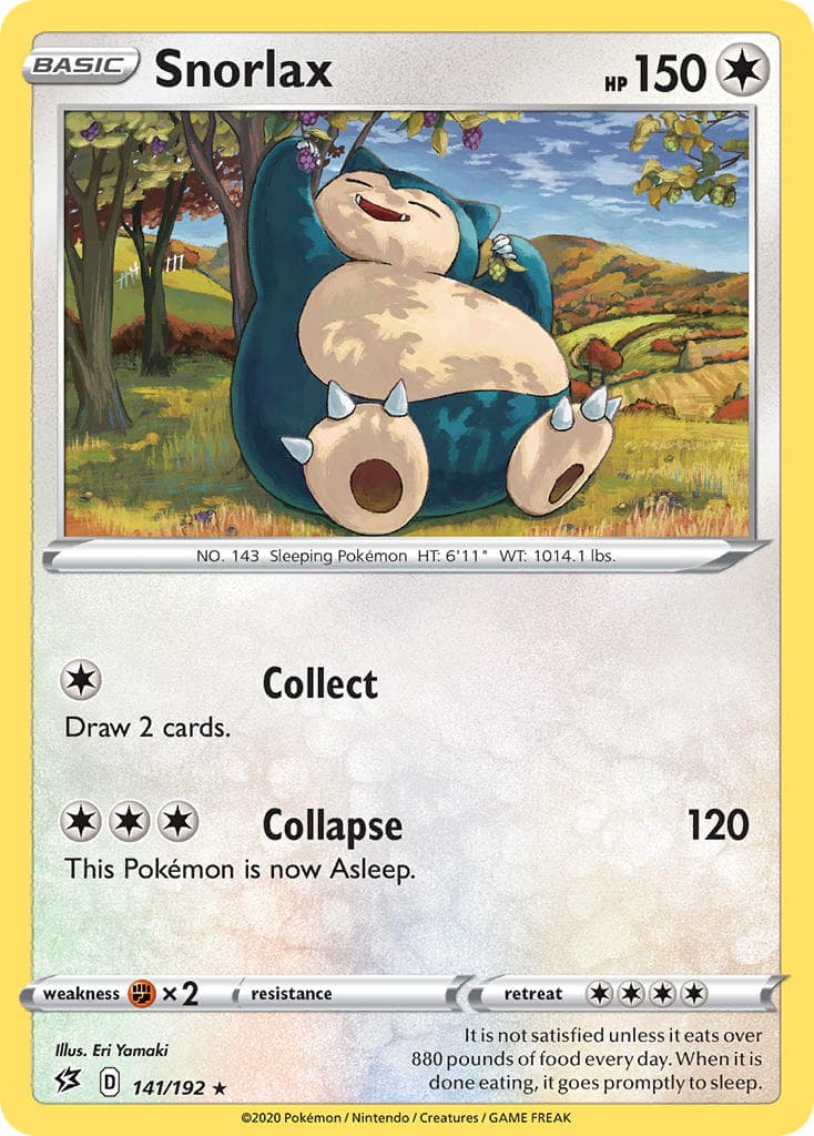 Snorlax — Rebel Clash Pokémon card
