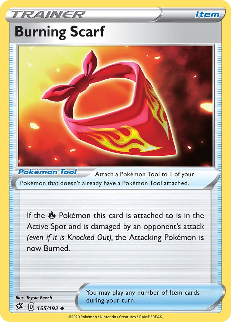 Burning Scarf — Rebel Clash Pokémon card