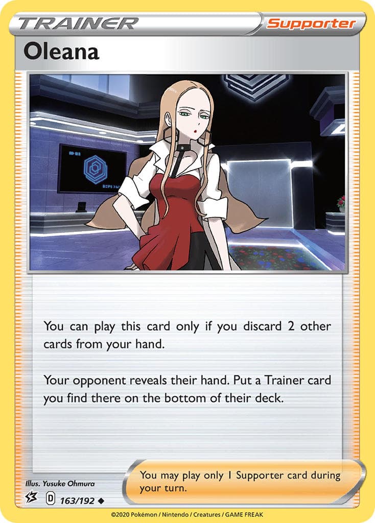 Oleana — Rebel Clash Pokémon card