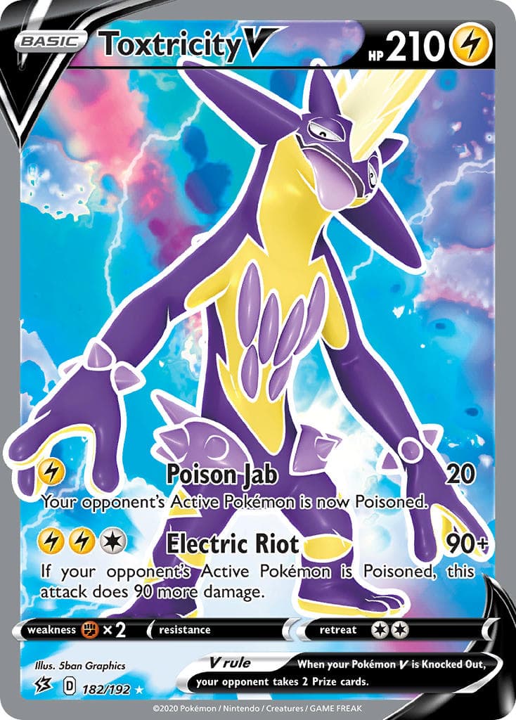 Toxtricity V — Rebel Clash Pokémon card